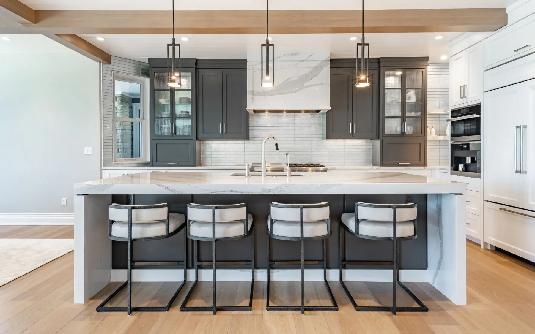 Modern kitchen with a large island