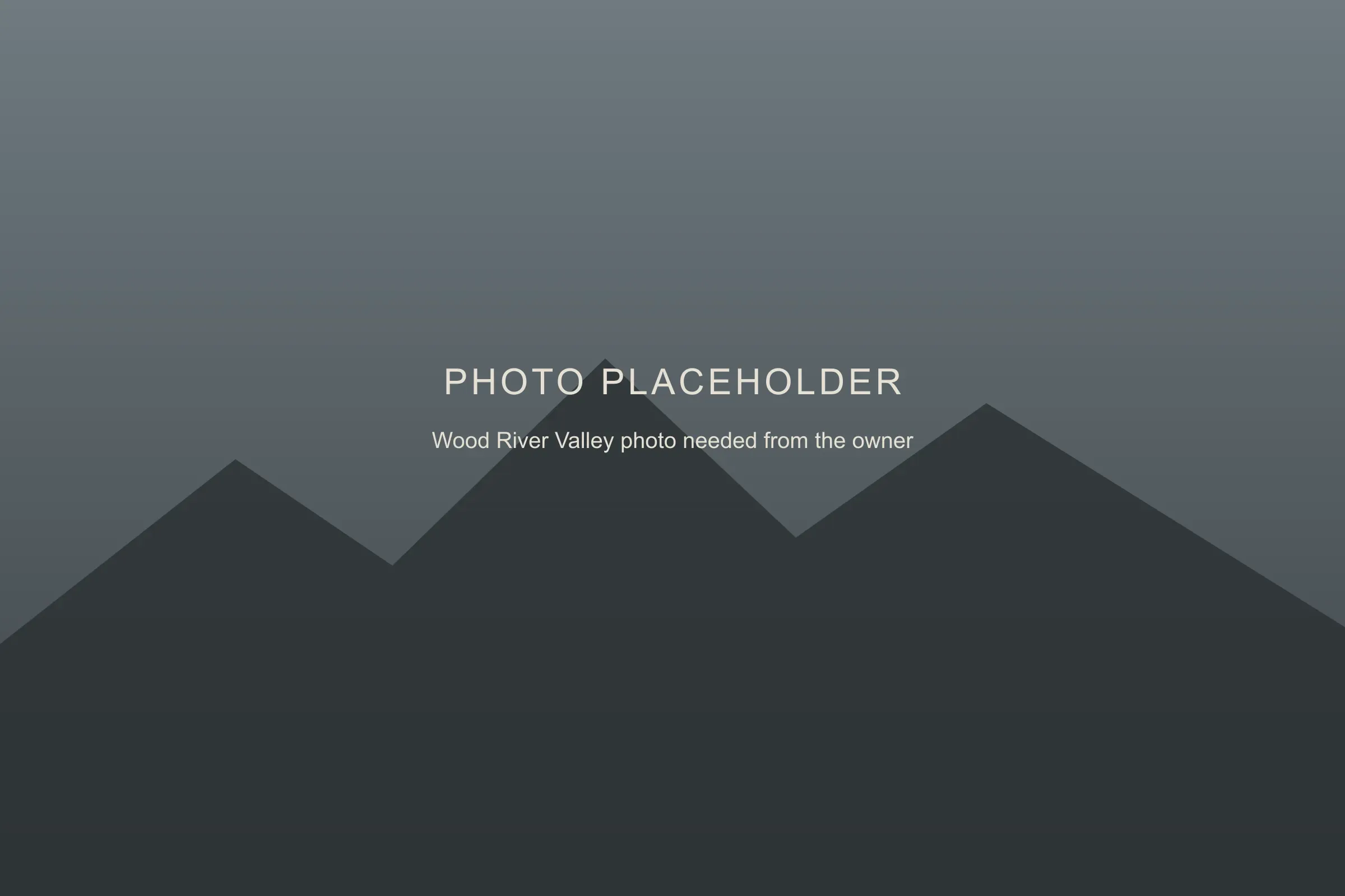Placeholder image: a Wood River Valley photo is still to come